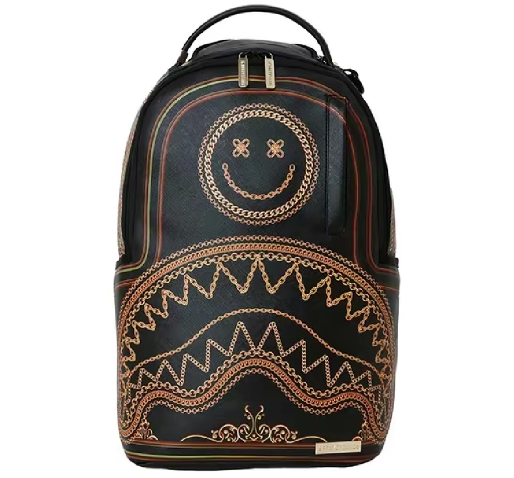 Balo Sprayground Chain Element Printing Shark Mouth 'Black' W0845733