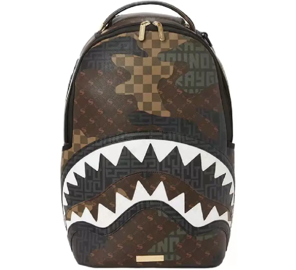 Balo Sprayground Stitching Shark Mouth 'Brown' W0915705