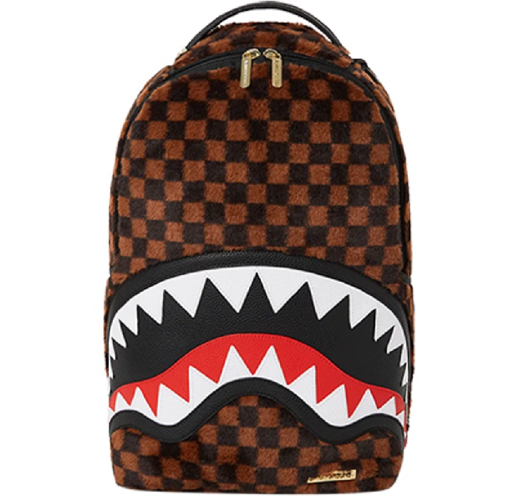 Balo Sprayground Plush Shark Mouth 'Couples Brown' W0915707