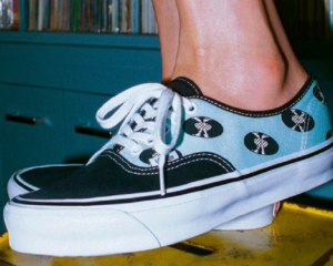 Alternative view of Giày Vans Wacko Maria x Authentic LX 'Records - Baby Blue' VN0A4BV95911
