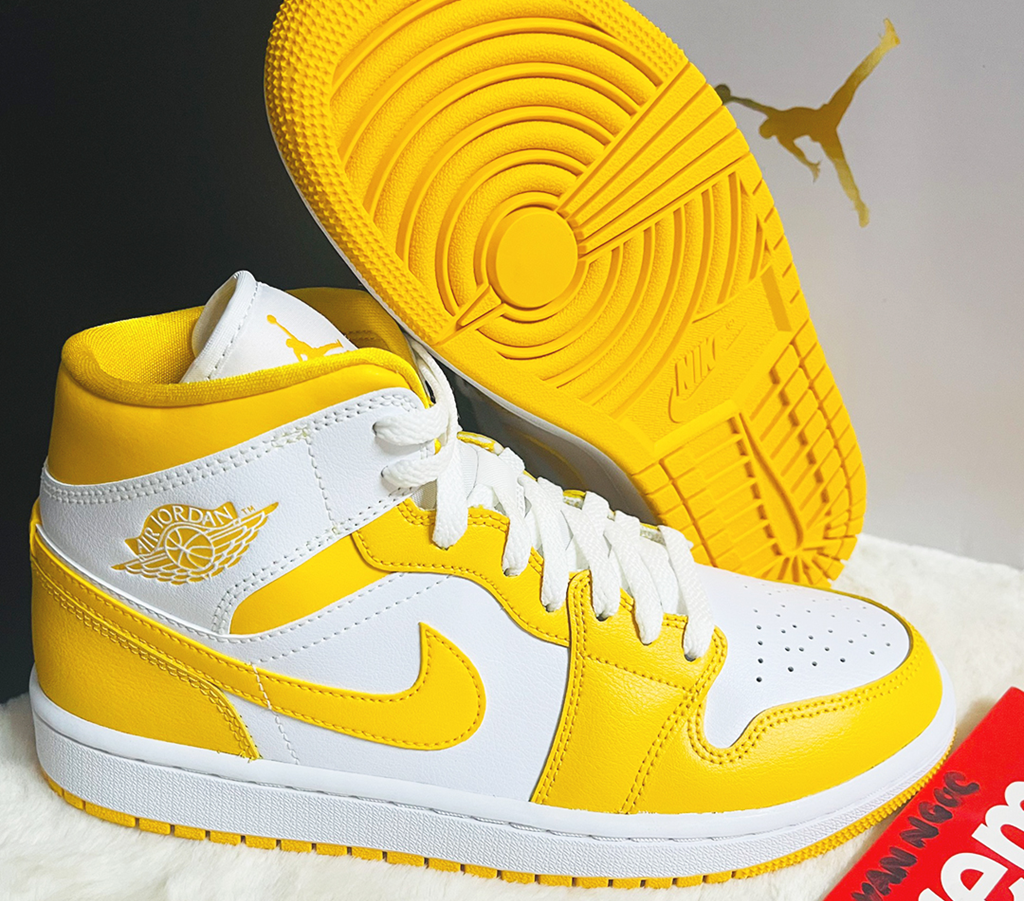Giày Nike Air Jordan 1 Mid 'Pollen' BQ6472-117 - Ảnh 3
