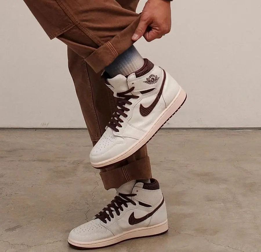 Giày Nike A Ma Maniére x Air Jordan 1 High OG 'Airness' DO7097-100 - Ảnh 7