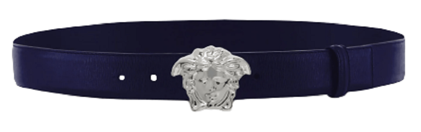 Thắt Lưng Versace La Medusa Leather Belt Blue 1001340-1A00593-1U61E