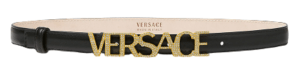 Thắt Lưng Versace Logo Crystal BElt Black 1002202-1A01051-1B00V
