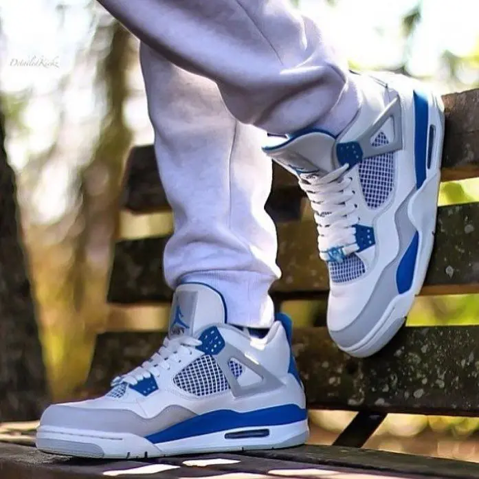 Giày Nike Air Jordan 4 Retro 'Military Blue' 2012 308497-105 - Ảnh 3