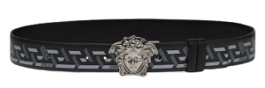 Thắt Lưng Versace La Medusa La Greca Print Belt Black Gray DCU6705-1A01755-5B05E