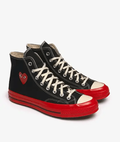 Giày Converse Chuck 70 'Comme des Garcons Black' A01793C - Ảnh 2