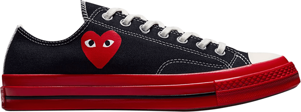 Giày Converse Comme des Garçons Play x Chuck 70 Low 'Black Red' A01795C