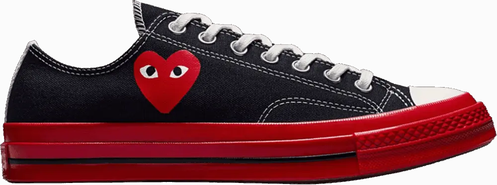 Giày Converse Comme des Garçons Play x Chuck 70 Low 'Black Red' A01795C