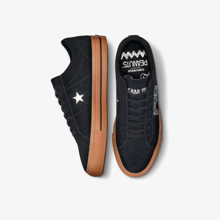 Giày Converse One Star x Peanuts ‘Black’ A01873C - Ảnh 4