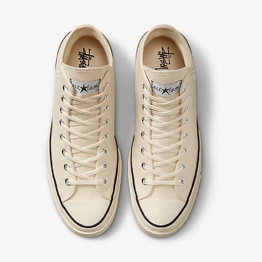 Giày Converse Chuck Taylor All-Star 70 Hi Stussy 'Fossil Pearl' A02051C - Ảnh 7