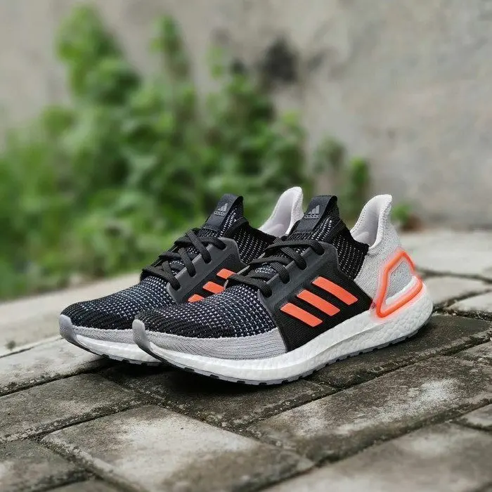 Giày Adidas UltraBoost 19 'Core Black Solar Orange' G27516 - Ảnh 4