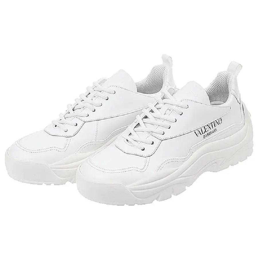 Giày Valentino Gumboy Calfskin Sneaker White SY2S0B17VRN0BO - Ảnh 5