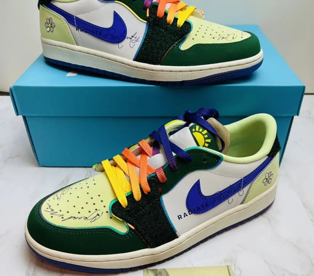 Giày Nike Air Jordan 1 Retro Low OG 'Doernbecher' FD9665-351 - Ảnh 3