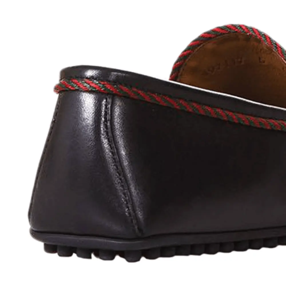 Giày Gucci Loafer Bee Driver Black 497117-BTRR0-1124 - Ảnh 3
