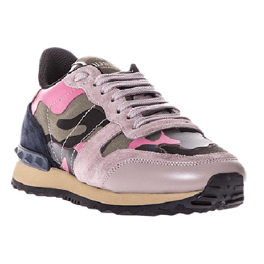 Giày Valentino Women's Rockstud Camouflage Sneakers PW2S0291-TZP-0O6 - Ảnh 3