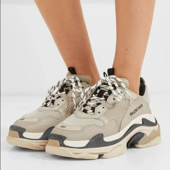 Alternative view of Giày Balenciaga Triple S Sneaker Vanille 536737 W09O6 9787