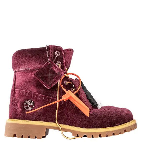 Giày Timberland Off-White x Wmns 6 Inch Premium 'Bordeaux' - Ảnh 3