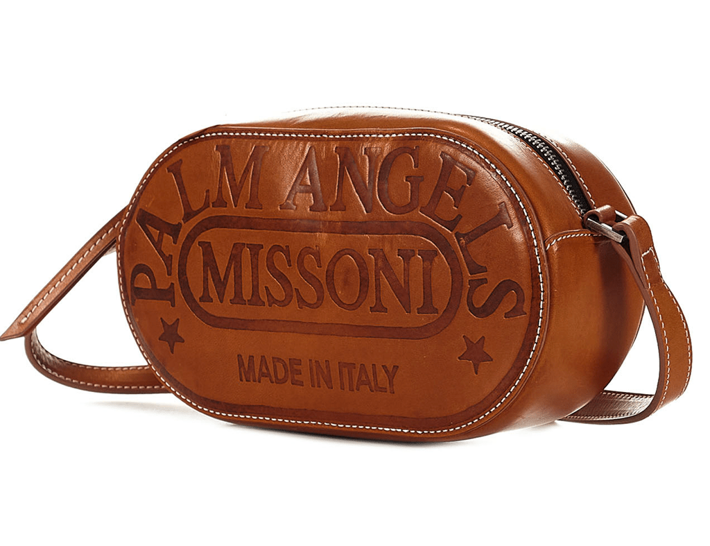 Túi Palm Angels X Missoni Shoulder Bag PWNP005F21LEA0016010 - Ảnh 4