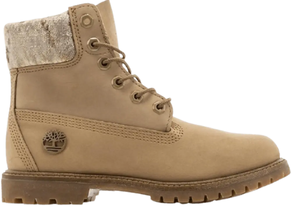 Giày Timberland Women's Leather and Fabric Velvet 6-Inch Boot A21XE