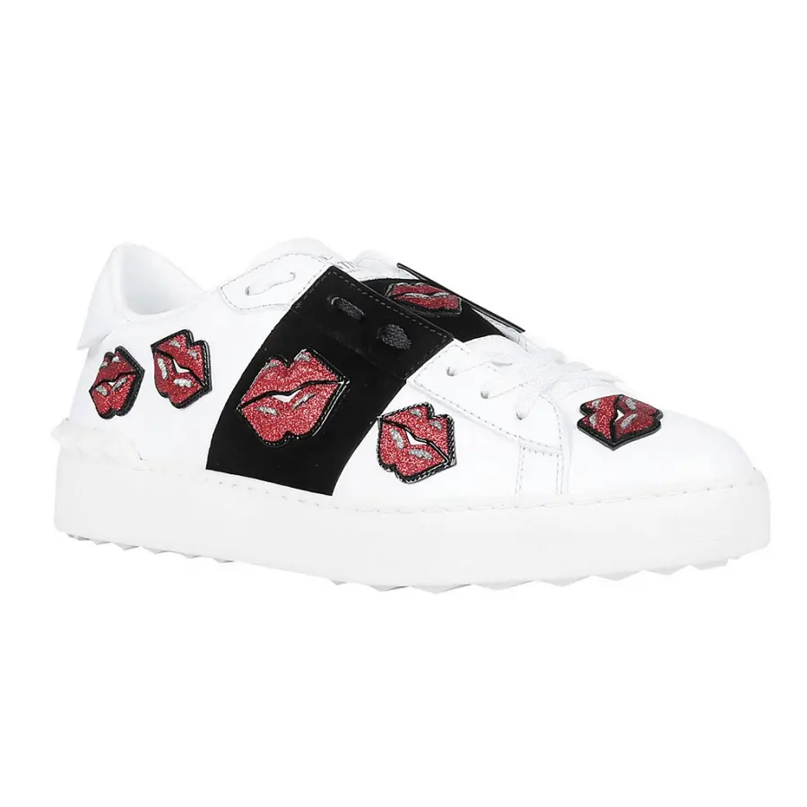 Giày Valentino Patch Open Sneakers QW1S0781 RHH E0M - Ảnh 4