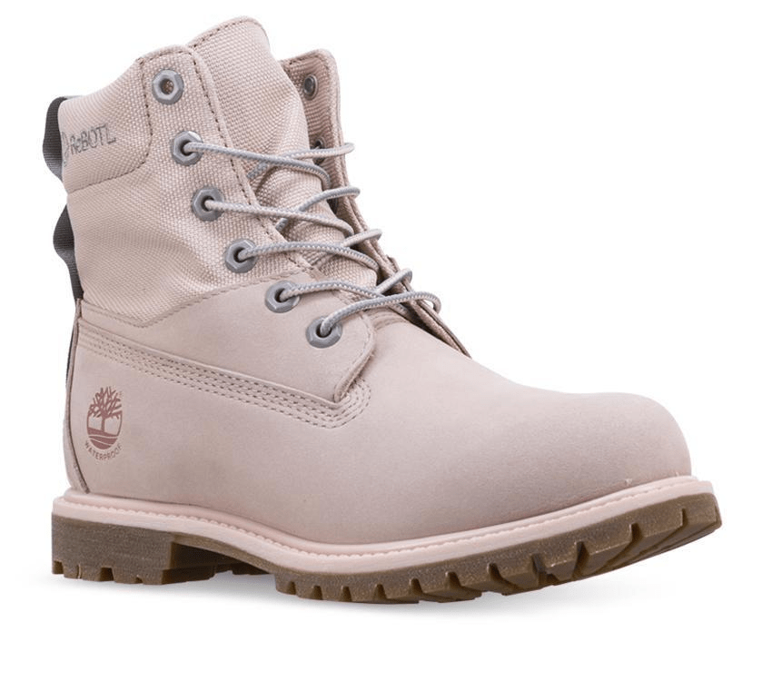 Giày Timberland 6 Inch Boots Mixed Media Waterproof 'Pink' A2FUB - Ảnh 2