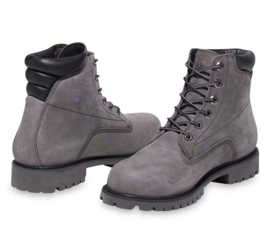 Giày Timberland Men's Medium Gray Nubuck Waterproof 6-inch Boots A2JCT - Ảnh 4