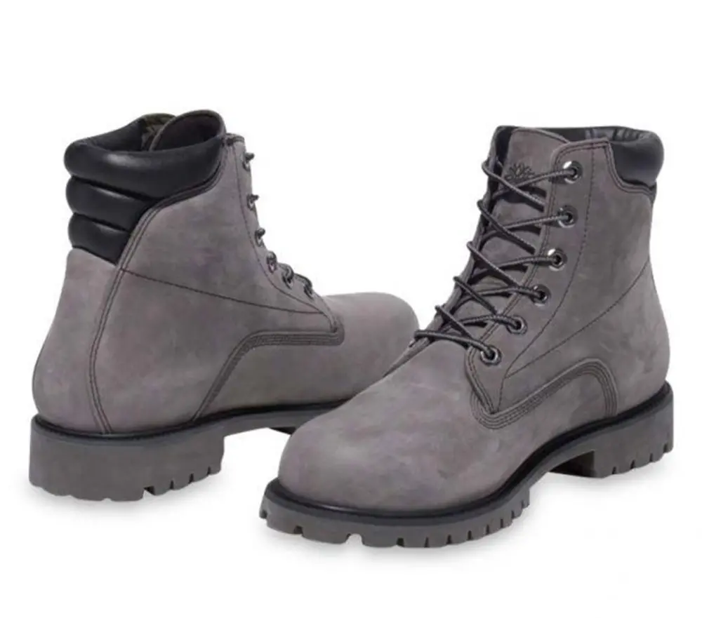 Giày Timberland Men's Medium Gray Nubuck Waterproof 6-inch Boots A2JCT - Ảnh 4