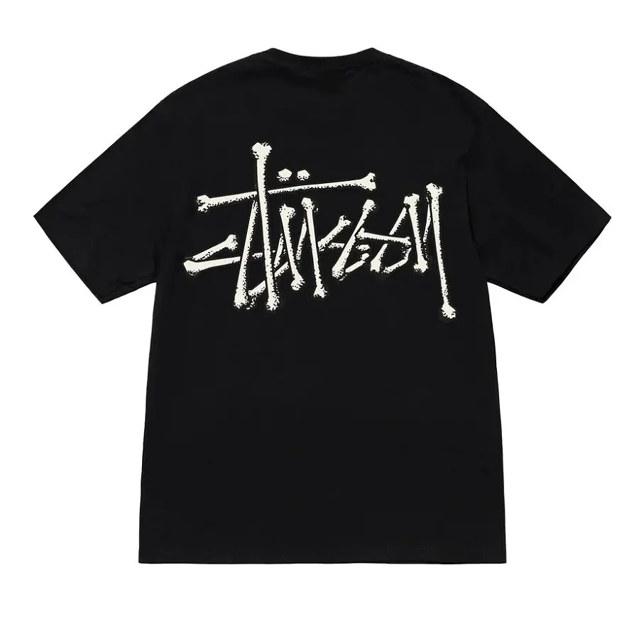 Áo Stussy Bones Stock T-Shirt 'Black'
