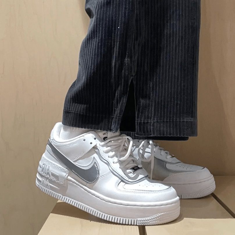 Giày Nike Air Force 1 Shadow 'White Metallic Silver' CI0919-119 - Ảnh 3