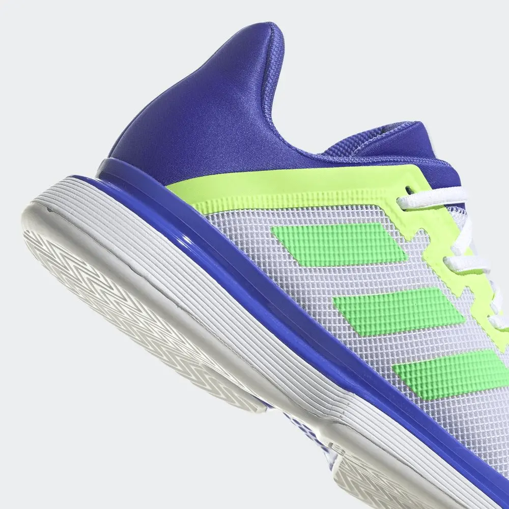 Giày Adidas Solematch Bounce Tokyo 'Neon Blue White' GY7644 - Ảnh 4