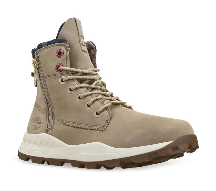 Giày Timberland Brooklyn Side Zip Sneaker Boots 'Grey' A41AM - Ảnh 4
