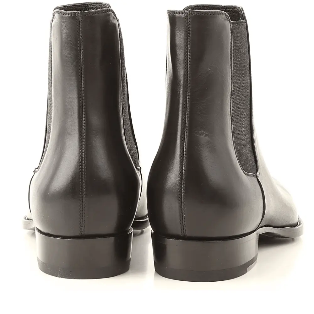 Giày Saint Laurent Wyatt Smooth Leather Chelsea Boot 'Black' 6341951YL001000 - Ảnh 4