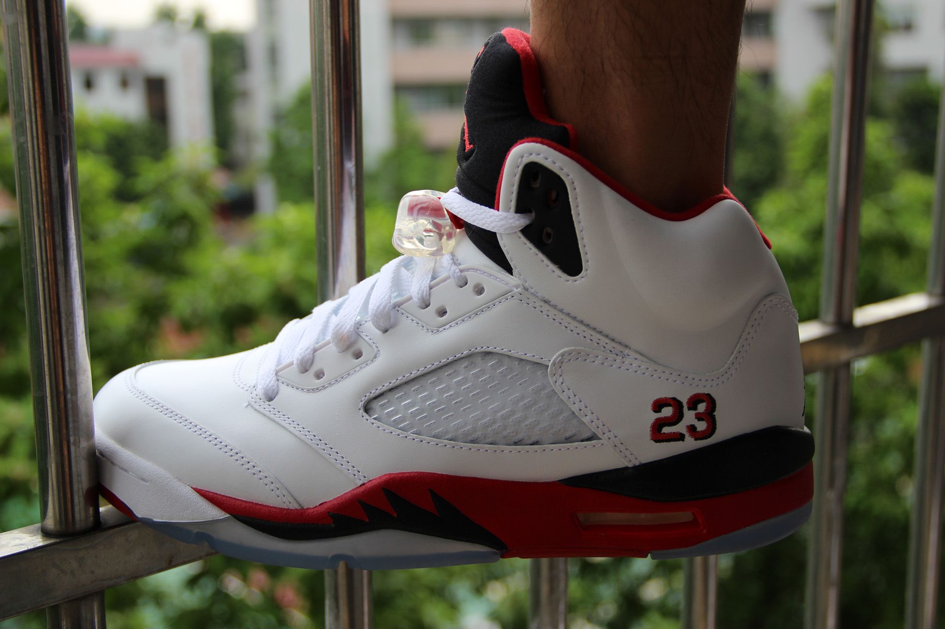 Giày Air Jordan 5 Retro 'Fire Red' 2013 136027-120 - Ảnh 4