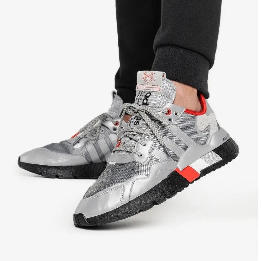 Alternative view of Giày Adidas Nite Jogger 'Silver Metallic' FV3787