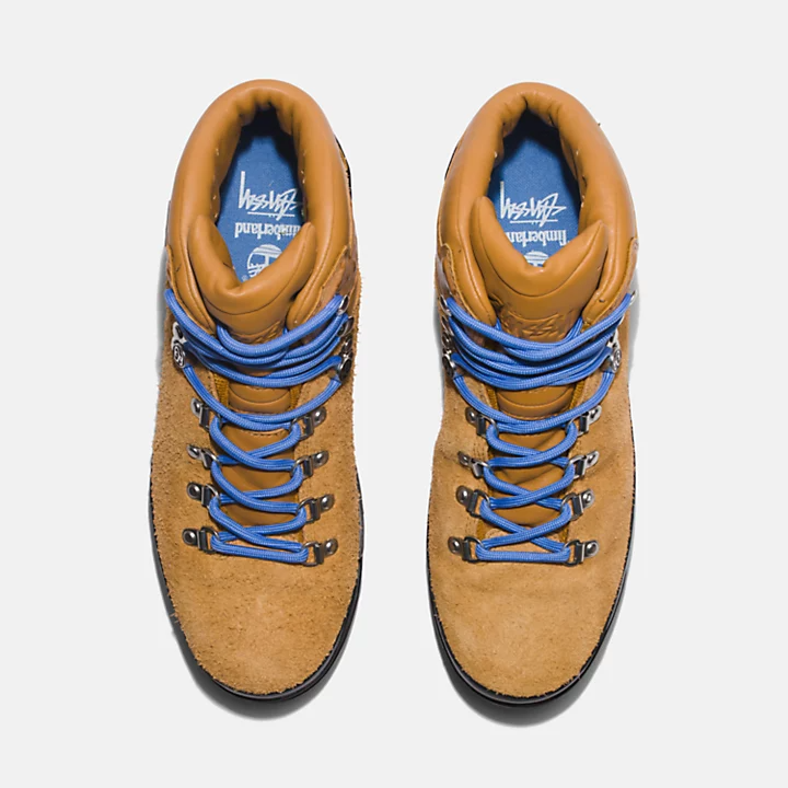 Giày Timberland World Hiker Boots 'Stussy Wheat' A5ZMK231 - Ảnh 4
