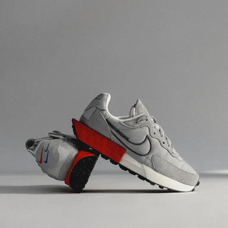 Giày Nike Fontanka Waffle 'Grey Red' DC3579-003 - Ảnh 3