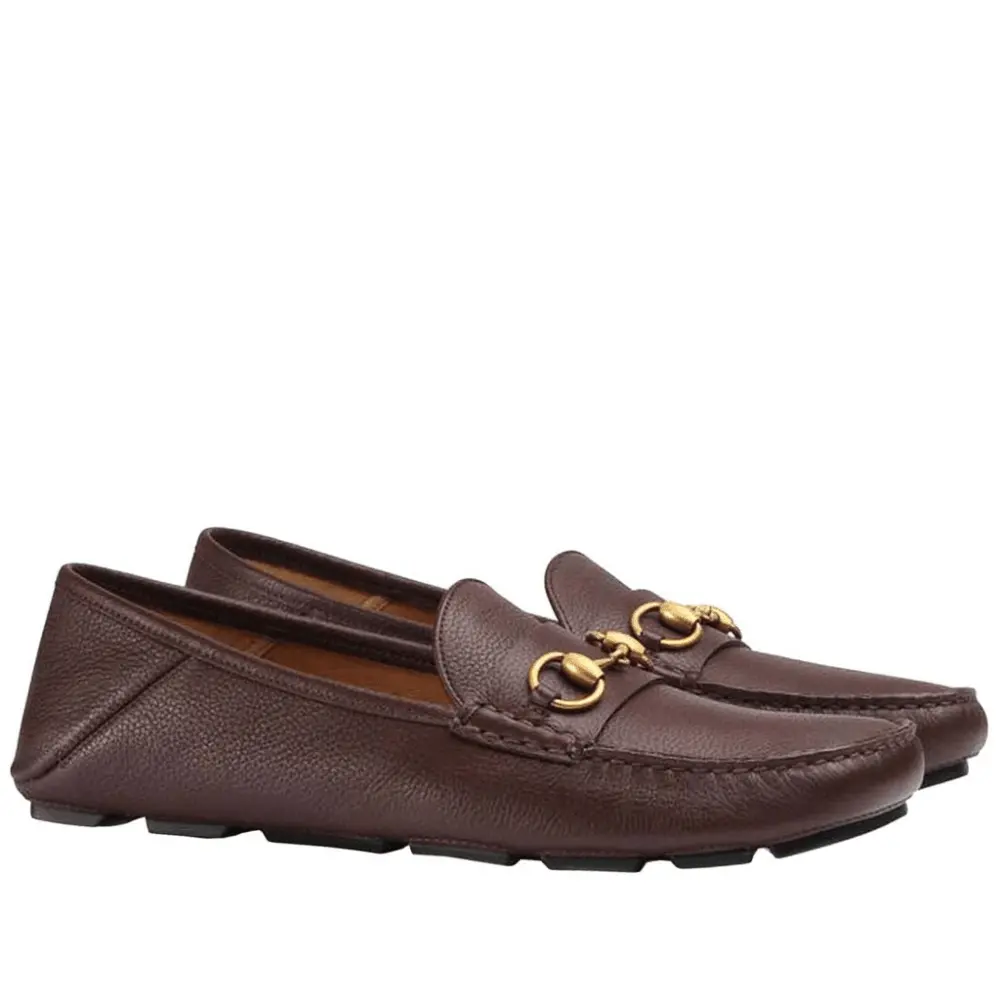 Alternative view of Giày Gucci Brown Horsebit Men's Leather Driver 548604-BXO00-2254