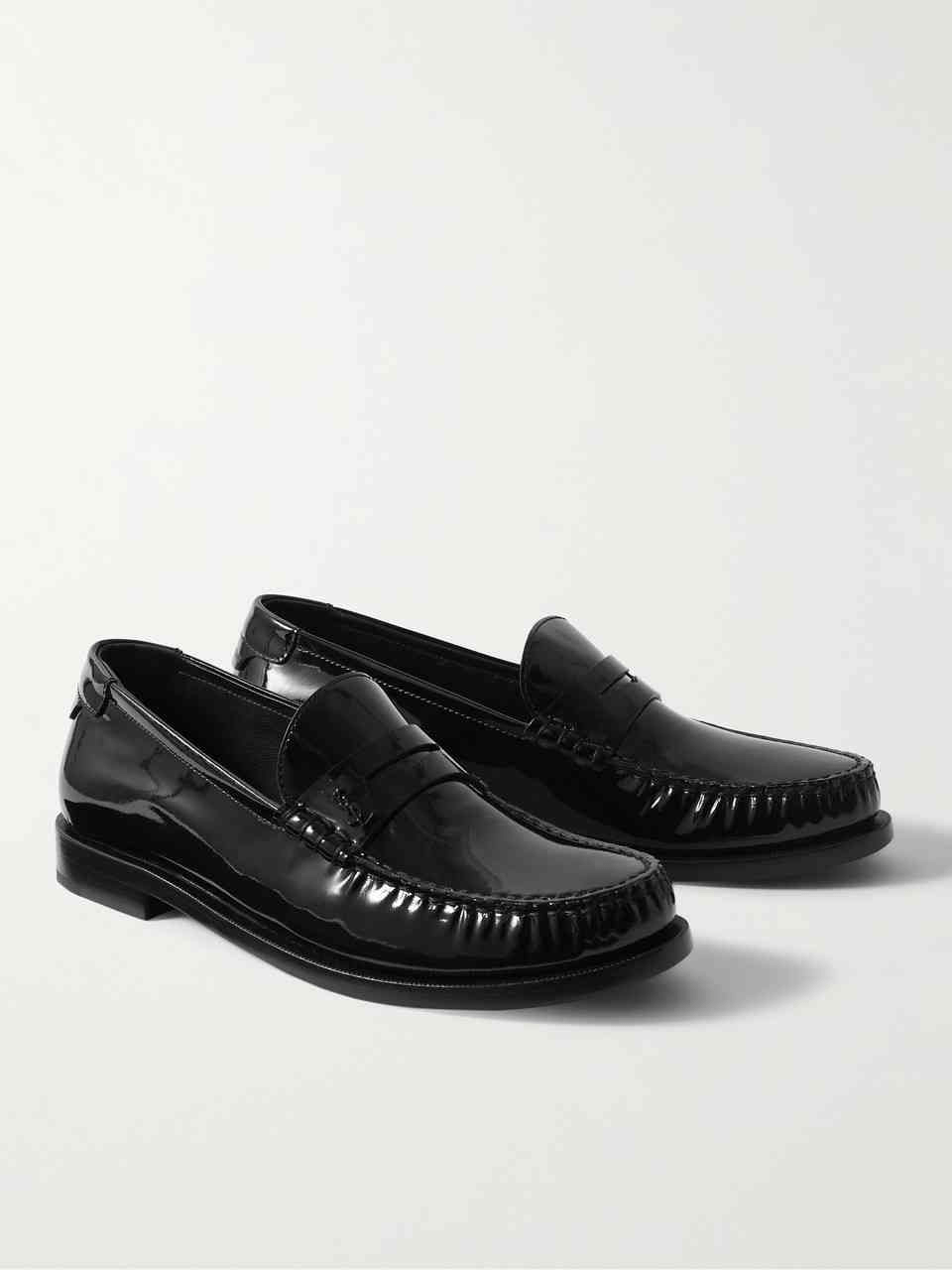 Giày Saint Laurent Le Loafer Monogram Penny Slippers 'Black' 67023107RVV1000 - Ảnh 2