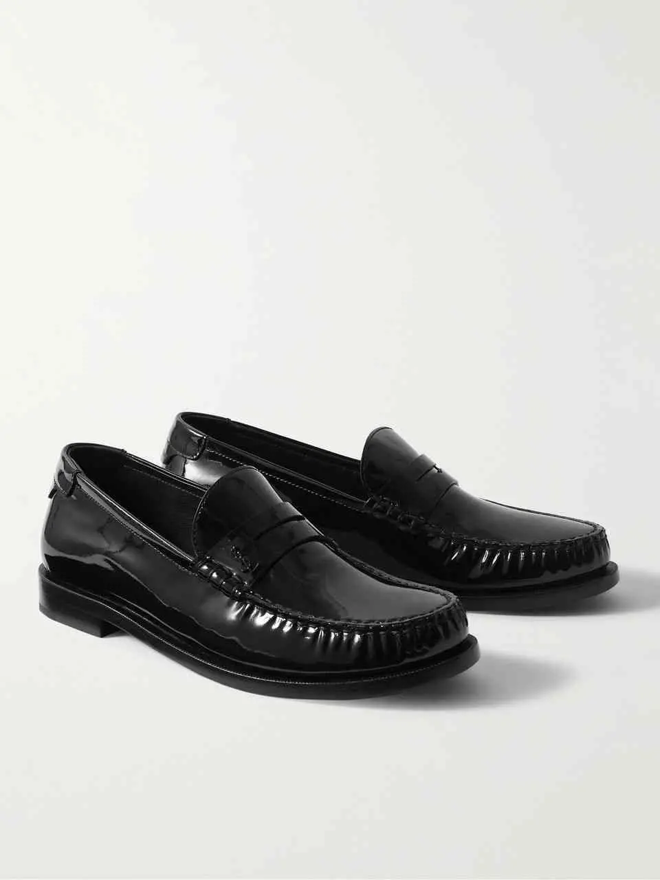Alternative view of Giày Saint Laurent Le Loafer Monogram Penny Slippers 'Black' 67023107RVV1000