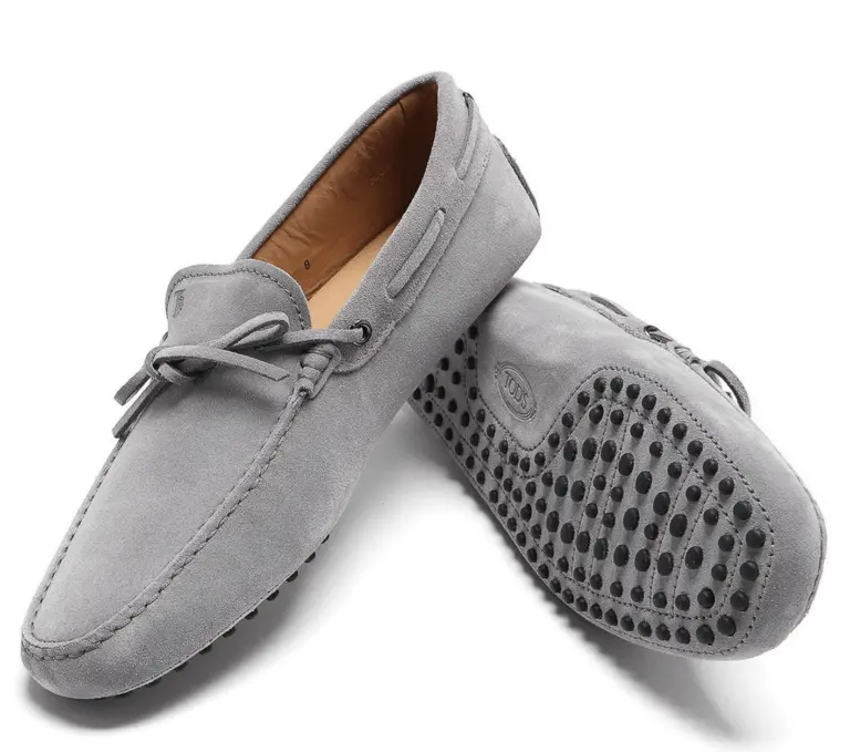 Alternative view of Giày Tod’s Gommino Driving Shoes In Suede Grey XXM0GW05470RE0B414