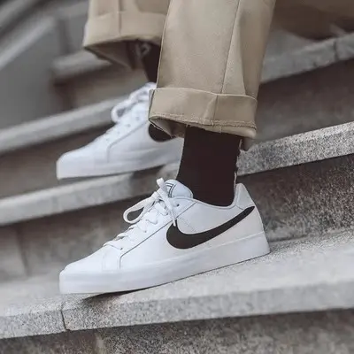 Alternative view of Giày Nike Court Royale AC 'White Black' BQ4222-103
