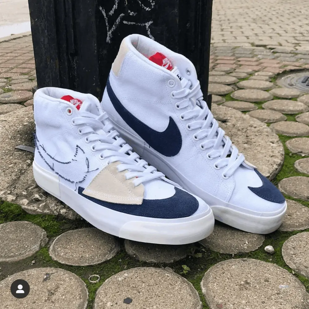 Giày Nike Blazer Mid SB Edge 'Hack Pack' CI3833-100 - Ảnh 3