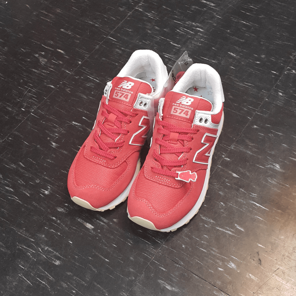 Giày New Balance 574 'Red White' WL574TAD - Ảnh 6