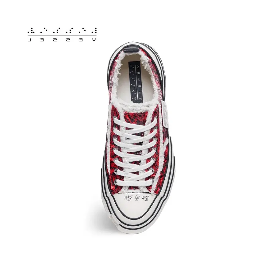 Giày xVESSEL G.O.P. Lows 'Python Pattern Red' - Ảnh 4