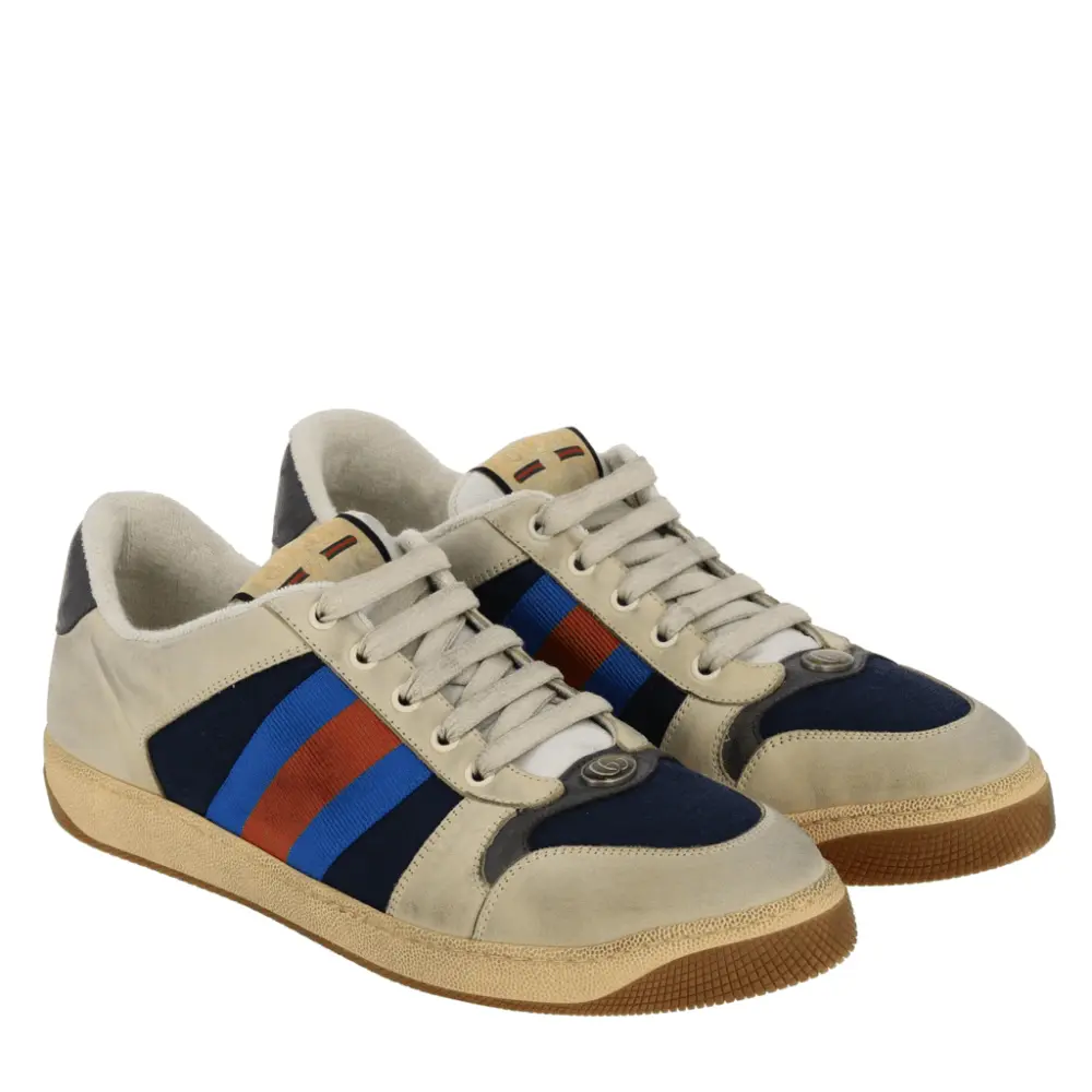 Alternative view of Giày Gucci GG Screener 'White Blue' 546551-99W20-4368
