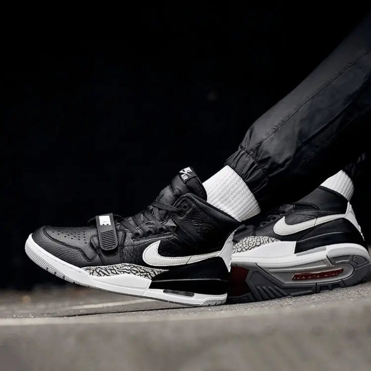 Giày Nike Air Jordan Legacy 312 GS 'Black Cement' AT4040-001 - Ảnh 6