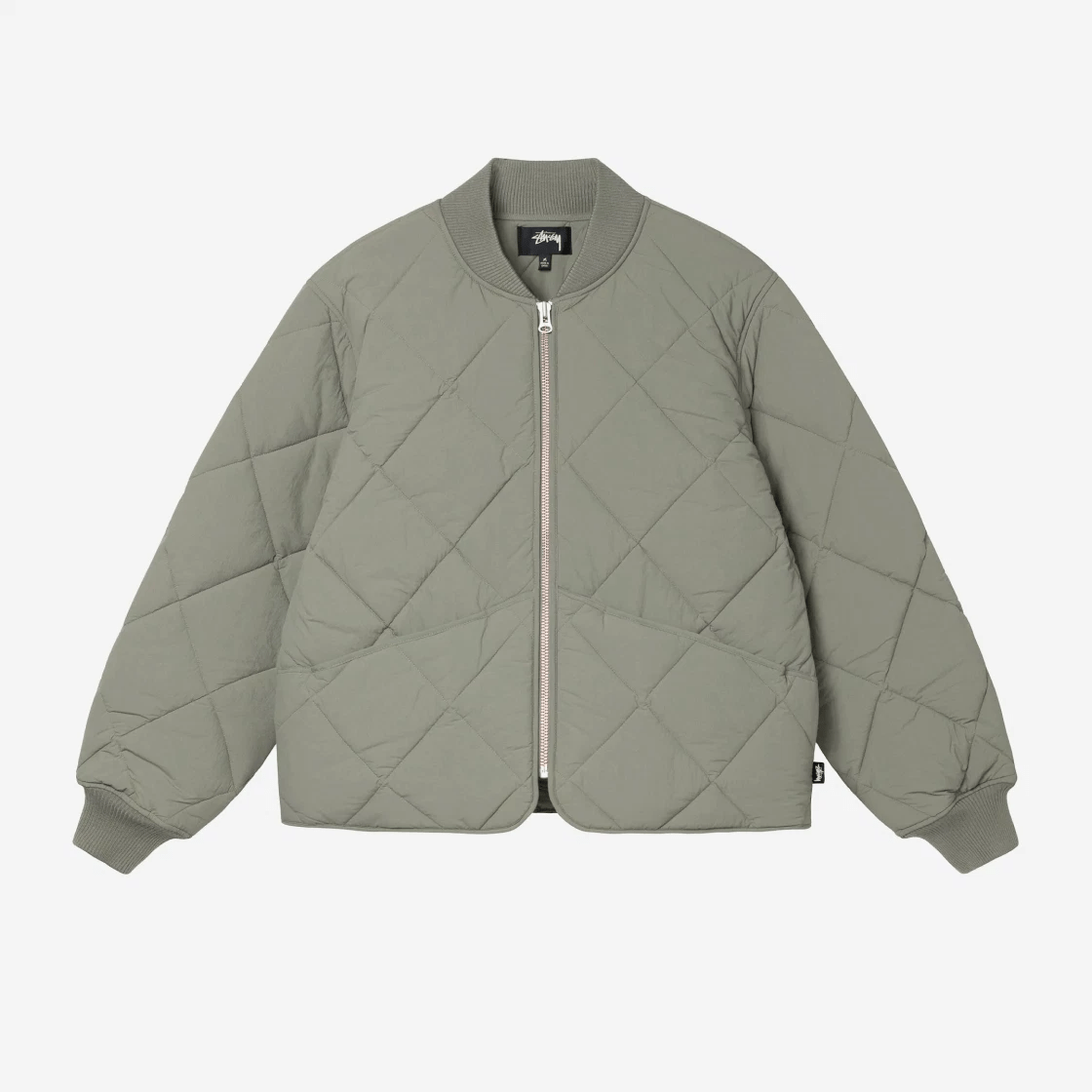 Áo Stussy Dice Quilted Liner Jacket 'Olive' Jordan 1