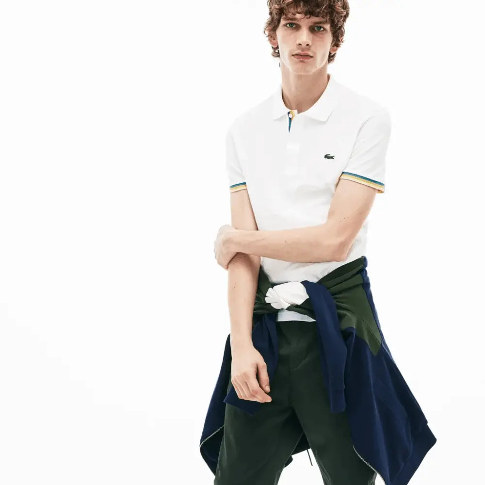 Áo Lacoste Polo SLim fit Petit Pique PH4220-51-001 - Ảnh 3