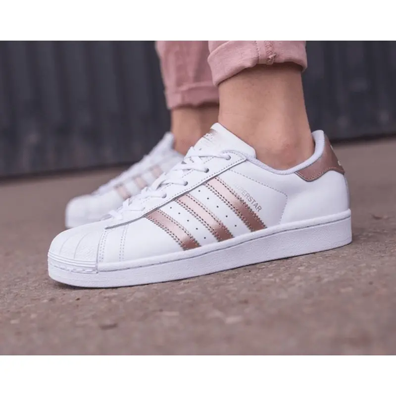 Alternative view of Giày Adidas Wmns Superstar 'White Gold' BA8169